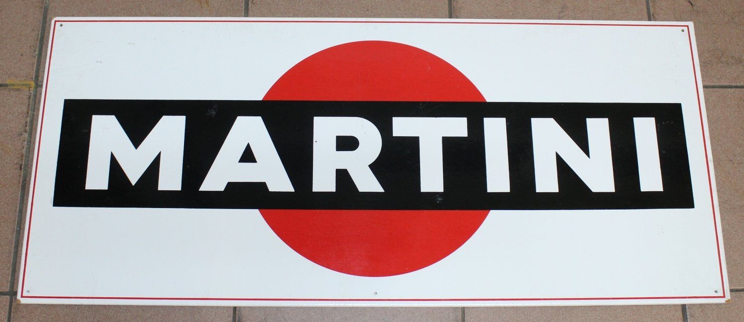 Martini Schilder: MARTINI  Pavatex-Reklameschild 50s – Gebraucht aus Lüchingen von Aw67