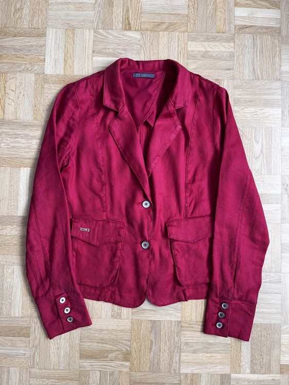 Nile Giacche: Nile Collection Leinen-Blazer, Gr. S, Top Zustand, Rot – Usato da Zürich venduto da Kleanthy 5