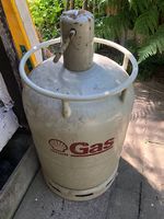 grosse Gasflasche Shell 13 kg Butan 1977 gebraucht