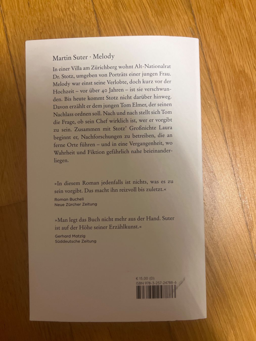 Libri: Melody, Martin Suter – Usato da Dulliken venduto da imi_j6mz 1