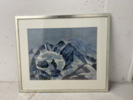 Clemens Kalischer 1921-2018 Pastell Gemälde Berg Photography