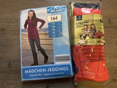3 Paar Mädchen Leggins, Gr 158/164