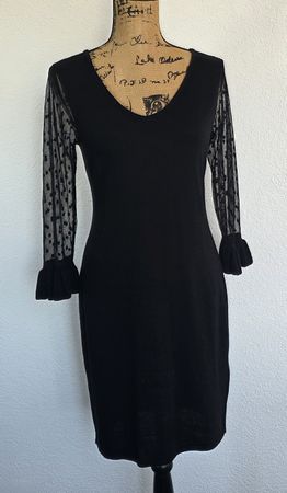 Schicke Schwarzes Kleid von Bodyflirt, Grösse 36/38, Neu