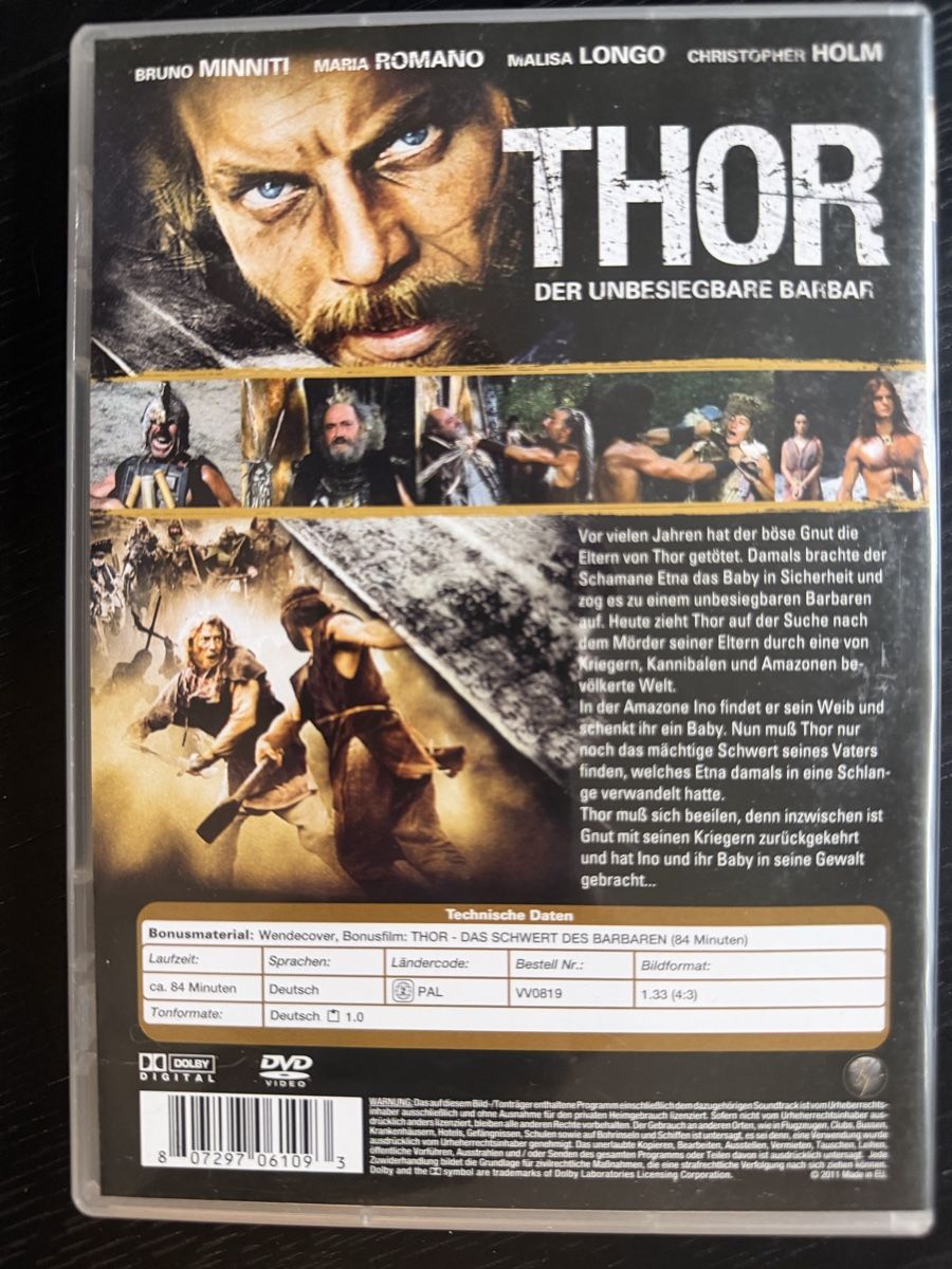 Tutti i DVDs: Thor Der unbesiegbare Barbar DVD – Nuovo (secondo la descrizione) da Lausen venduto da EisAmStiel94 1