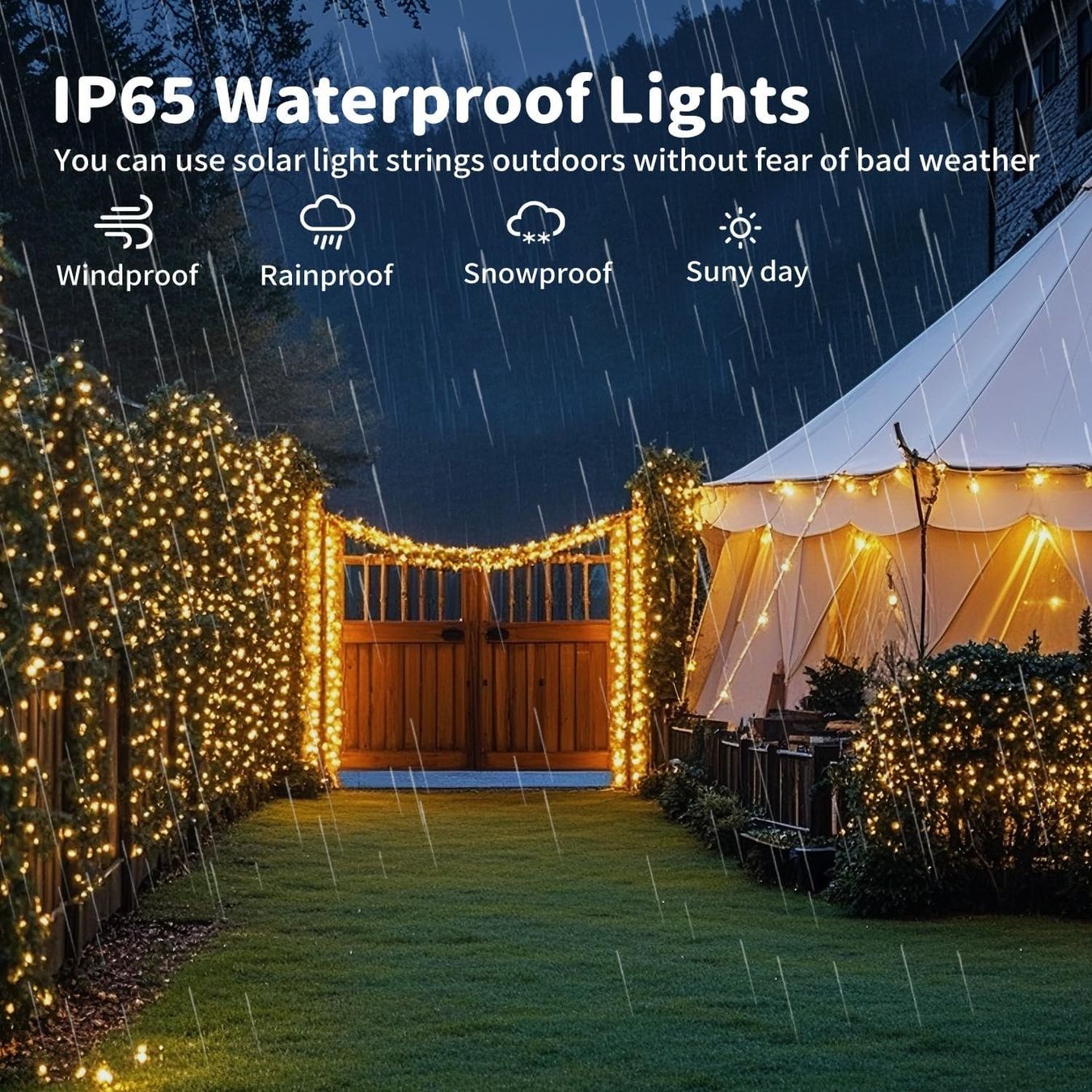 Ghirlande e barre luminose: Solar Lichterkette 3x17m – Nuovo e nell'imballaggio originale da Nuglar venduto da SmartLiving24 4