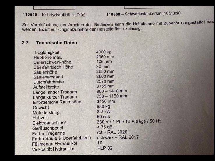 Hebebühne & Wagenheber: Hebebühne – Gebraucht aus Lyss von ale_d7sb 1