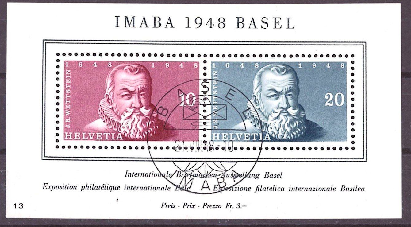 Alle Briefmarken: # 23 --- IMABABLOCK AUSGABETAG – Gebraucht aus Dübendorf von Piero2