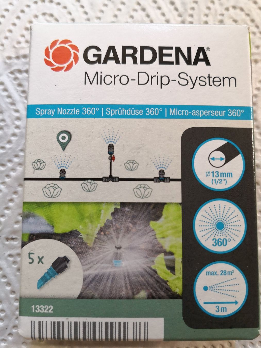 Gardena Tubi & Tubi flessibili: Gardena Micro-Drip Sprühdüsen 60° – Usato da Otelfingen venduto da 1476.