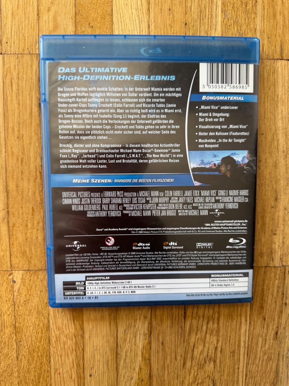 Alle DVDs: MIAMI VICE. (BLU-RAY)  MICHAEL MANN – Gebraucht aus Basel von san_2qlq 1