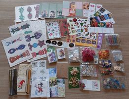 Bastelset Weihnachten: Aufhänger, Sticker, Deko, Stifte *NEU