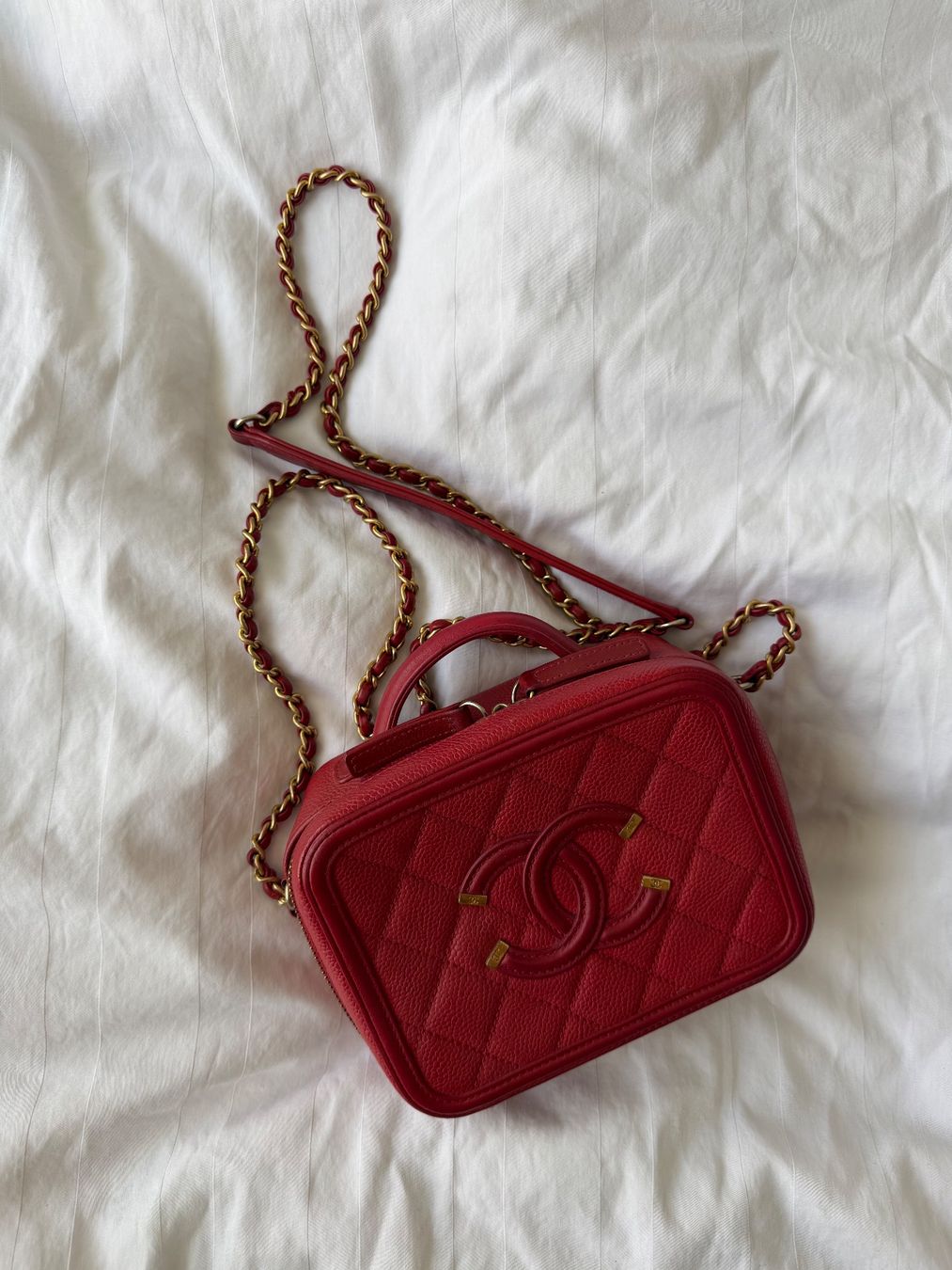 Chanel Borse da donna: CHANEL Small CC Filigree Vanity Case – Usato da Steinhausen venduto da fashionandbeauty