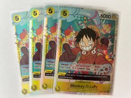 One Piece Monkey.D.Luffy OP07-109 SR EN 4 Stk.