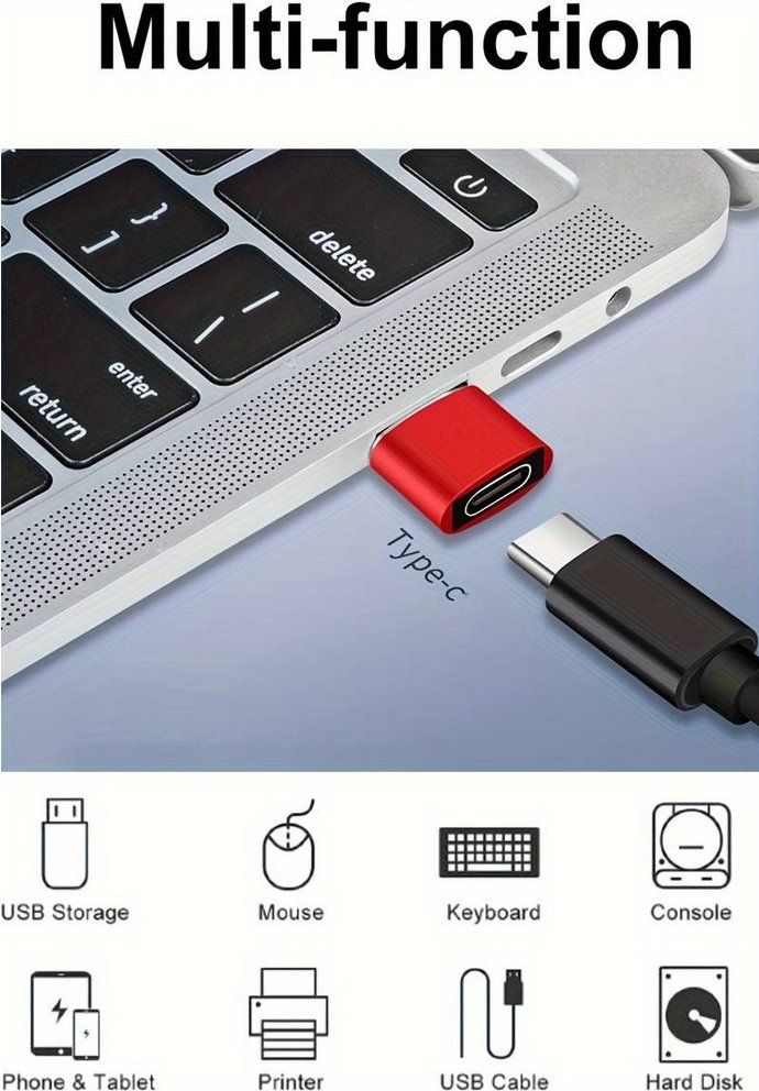 Unità & Adattatore: USB-C-Buchse Auf USB-A-Stecker-Adapter, Typ-C-auf-USB-A – Nuovo e nell'imballaggio originale da Adlikon b.Regensdf venduto da ChriZ86 4