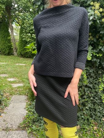 Elegante costume a maglia con Lurex-M/L-mega chic 👌