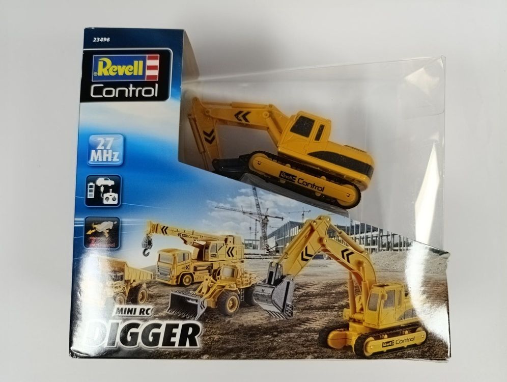 Pelleteuse Radiocommandée Revell Control Digger 2.0 – 6 Actions – Son Et LED – Godet Grappin Métal