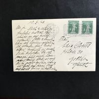 Zst 125 III Paar auf Karte gest Zürich 15.XI.20