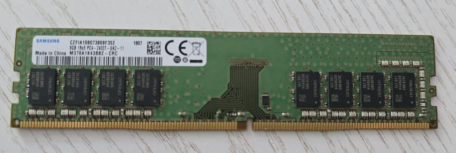 Samsung Memoria / RAM: 8GB DDR4 PC4 2400T Samsung – Usato da Thun venduto da Vtecinside999