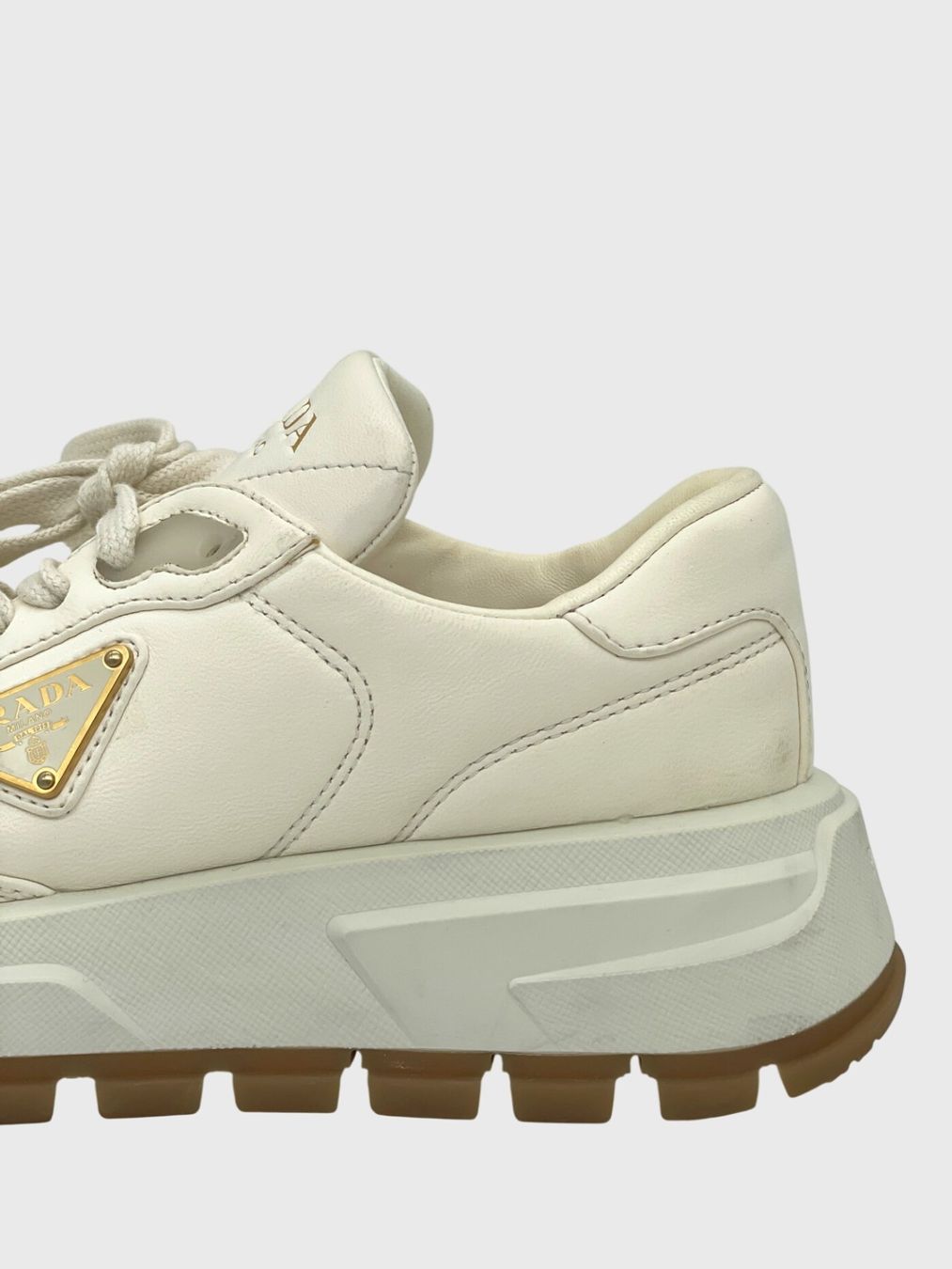 Prada Scarpe da donna: Prada Prax 01 Platform Sneaker EU 38 Weiß – Usato da Zürich venduto da shoe_shop 4