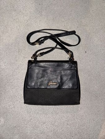 vintage guess bag black monogram