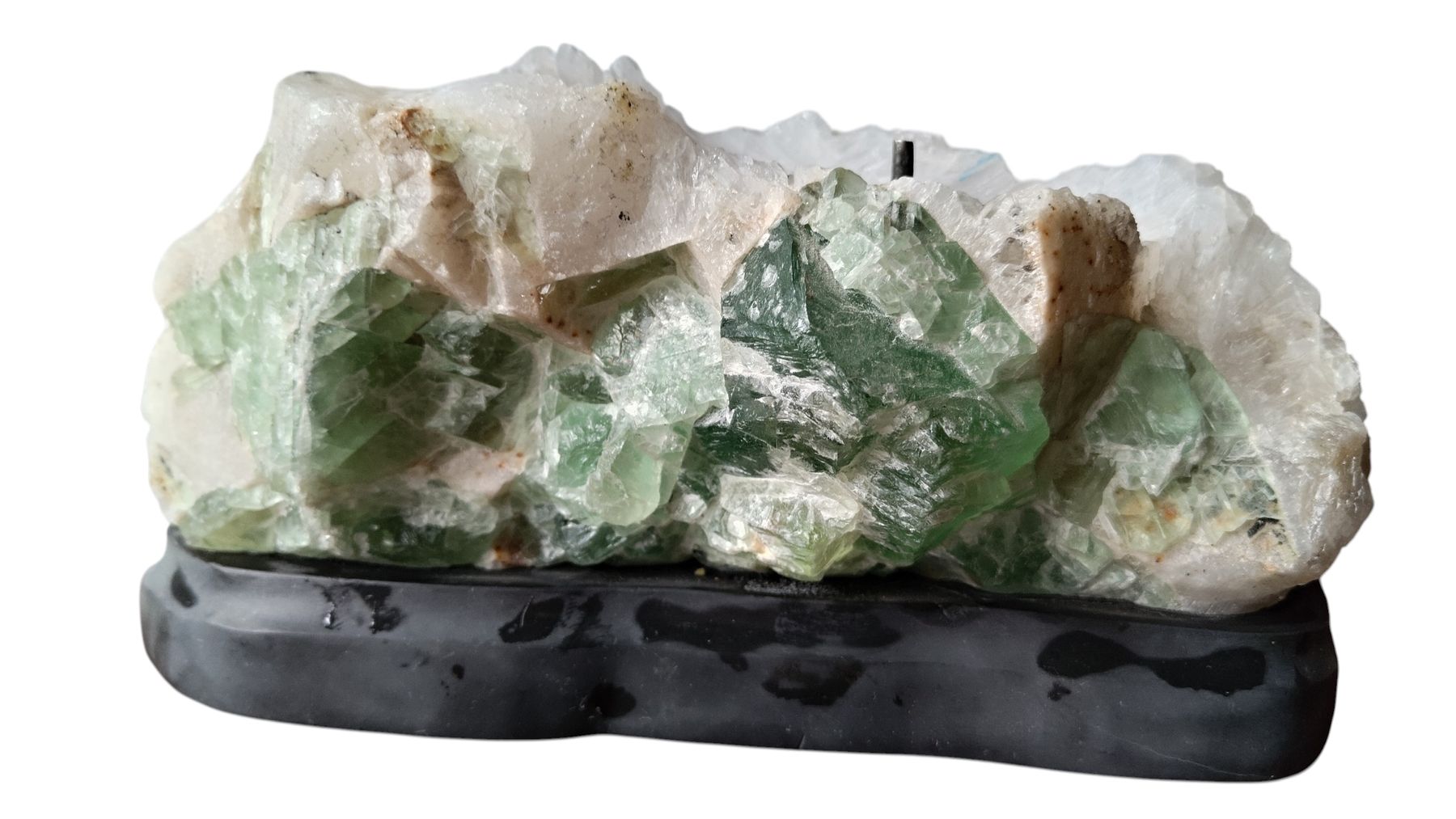 Statuette: Delfini in Azzurrite e Malachite su Fluorite e Quarzo – Nuovo (secondo la descrizione) da Lugano venduto da fbo_82wg 1