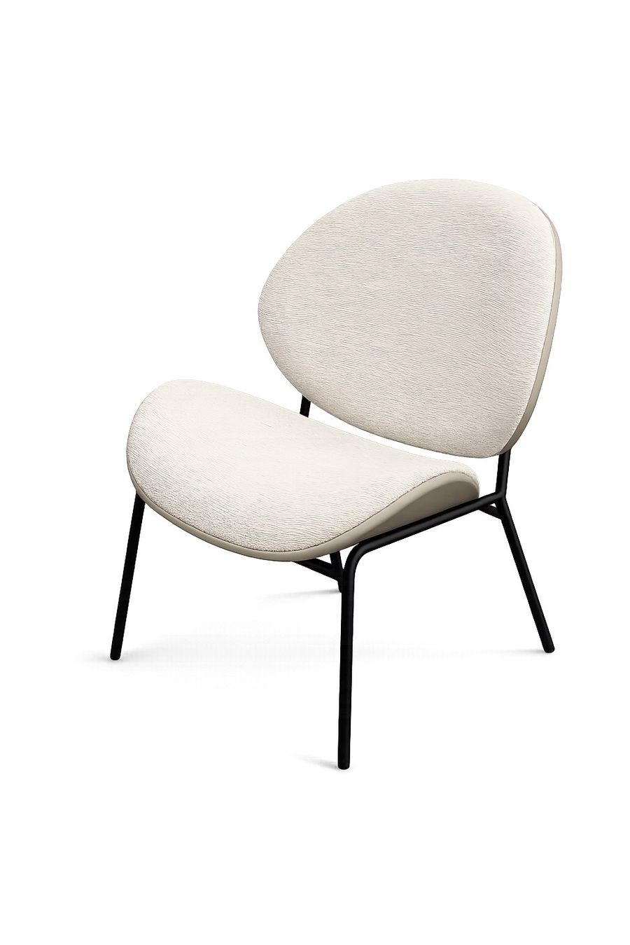 Poltrone: Loungesessel Dahlia | Bucle hellbeige | Gestell schwarz – Nuovo (secondo la descrizione) da Erlen venduto da mat_jm2f