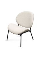 Loungesessel Dahlia | Bucle hellbeige | Gestell schwarz