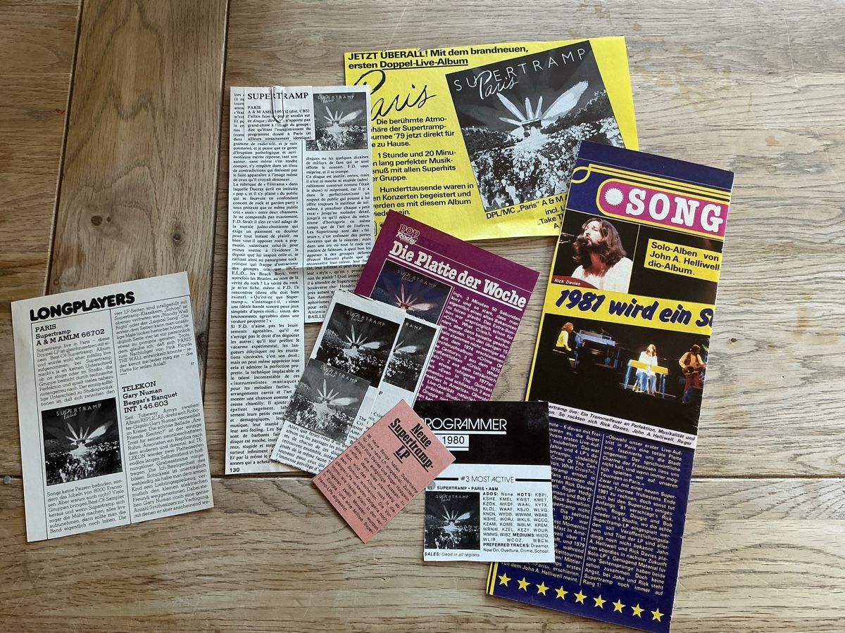 Riviste & Magazine: Supertramp - 530gr. Zeitungsartikel – Usato da Trachslau venduto da T140 4