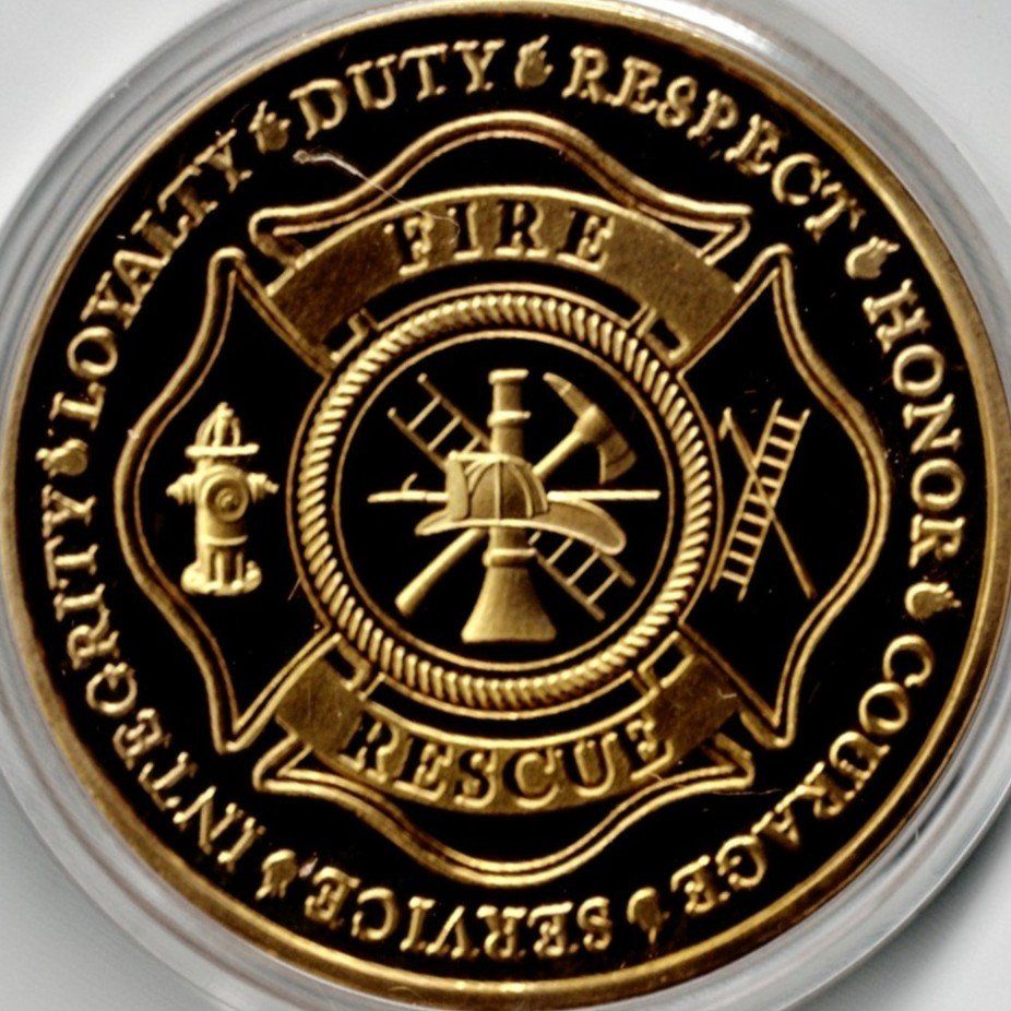 Medaillen: Fire_Rescue_Service_Integrity_Loyalty_Duty_Respect_Medaill 1 – Neu (gemäss Beschreibung) aus Hombrechtikon von Fraese01 4