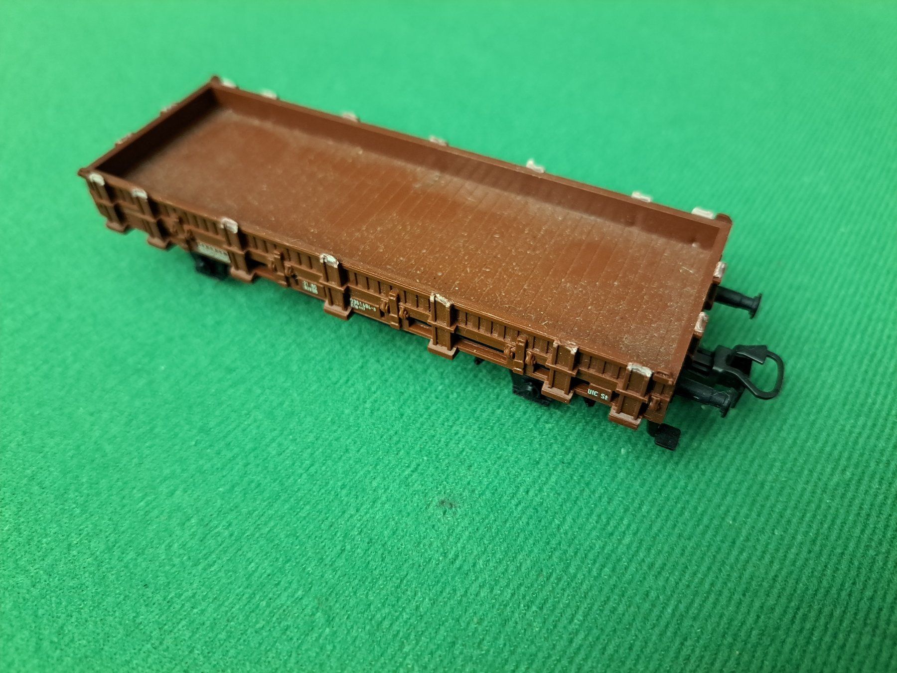 Märklin Modellini di ferrovie: Güterwagen braun Märklin H0 ca. 13cm – Usato da Spiez venduto da Pistach99 1