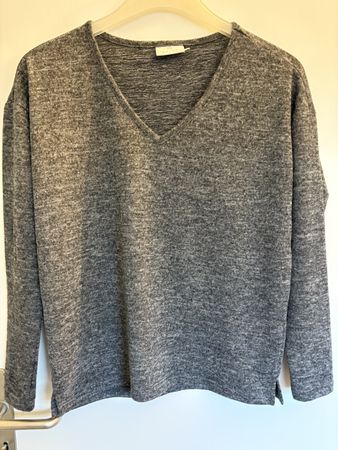 Kaffe Pulli, grau meliert, Grösse XS