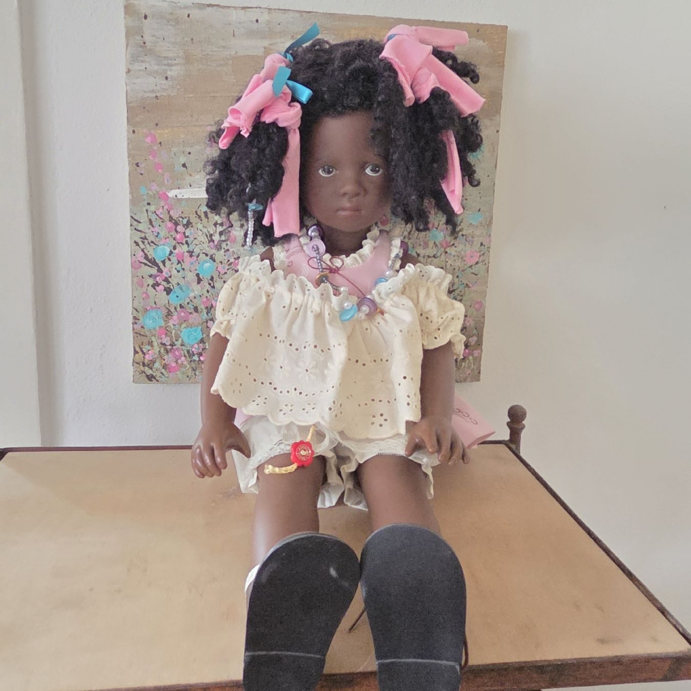 Poupées: Sylvia Natterer grosse 70 cm Sitzpuppe – D'occasion à Rheinfelden par Danielamazzi 1