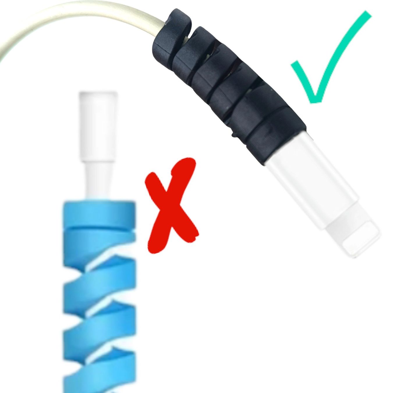 Tutti gli attrezzi: Halter 10xSilikon Spirale Flexibler Kabel Bruch Knick schutz – Nuovo (secondo la descrizione) da Kirchdorf AG venduto da csnmclub 9
