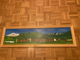 Schöner Alpaufzug von J. Looser Oberhelfenschwil Toggenburg 