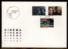 1995, FDC, 100 Jahr Kino (Nr. 882–884)