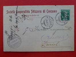 1916, Illustrierte Karte von NOVAGGIO (TI)