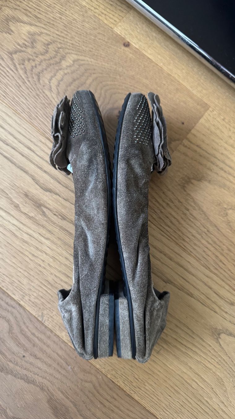 Kennel + Schmenger Damenschuhe: Kennel+Schmenger Leder Ballerina in Taupe Gr38 – Gebraucht aus Riehen von To120 5