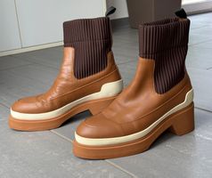Hermés Stiefel Boots Schuhe Gr. 37.5 (Authentic)
