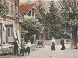 WILDERSWIL: Dorfpassage mit Laden broderies de St-Gall ~1910