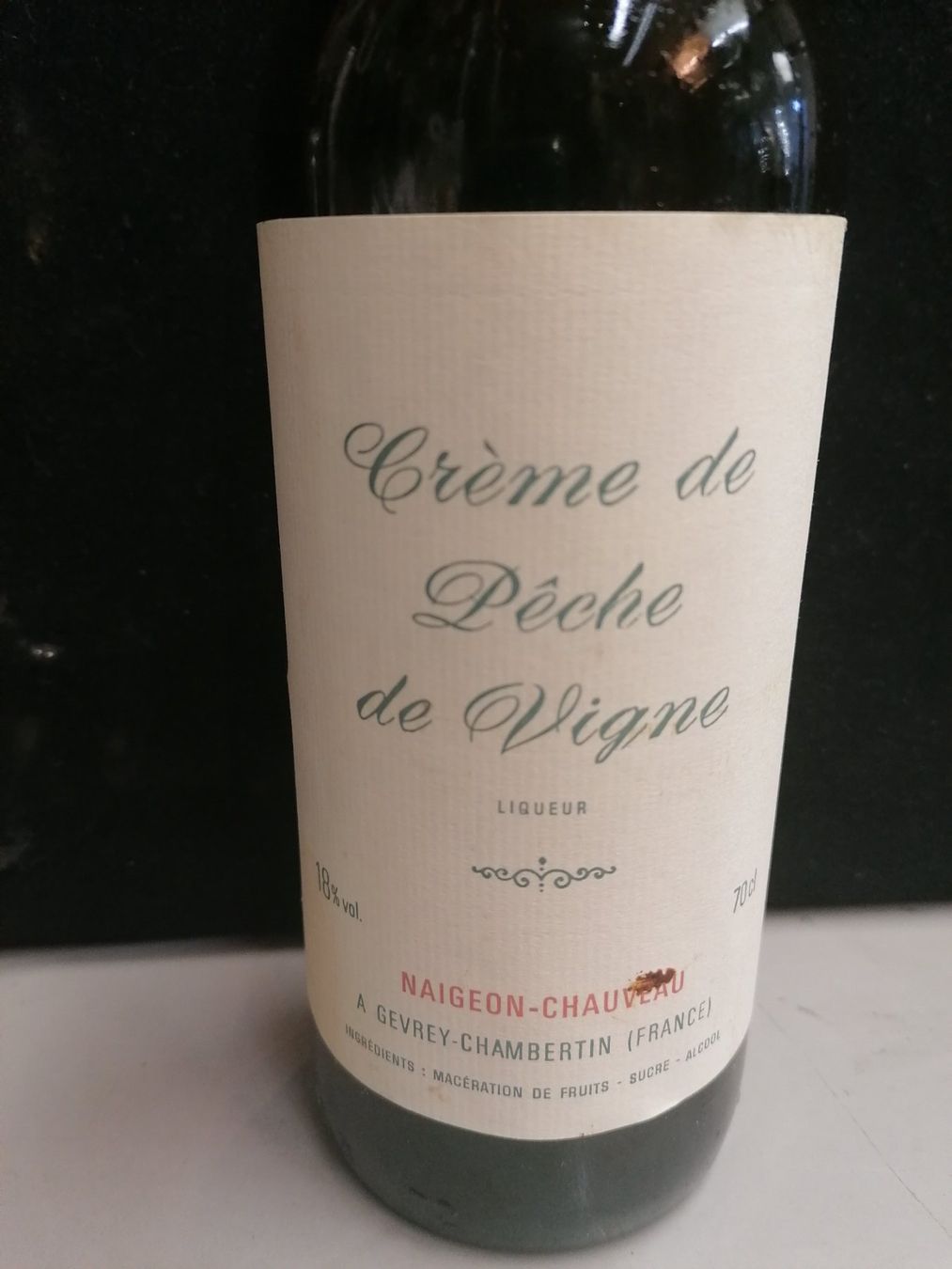 Bevande alcoliche: CRÉME DE PÊCHE DE VIGNE – Nuovo (secondo la descrizione) da Genève venduto da Leboucheoreilles 1