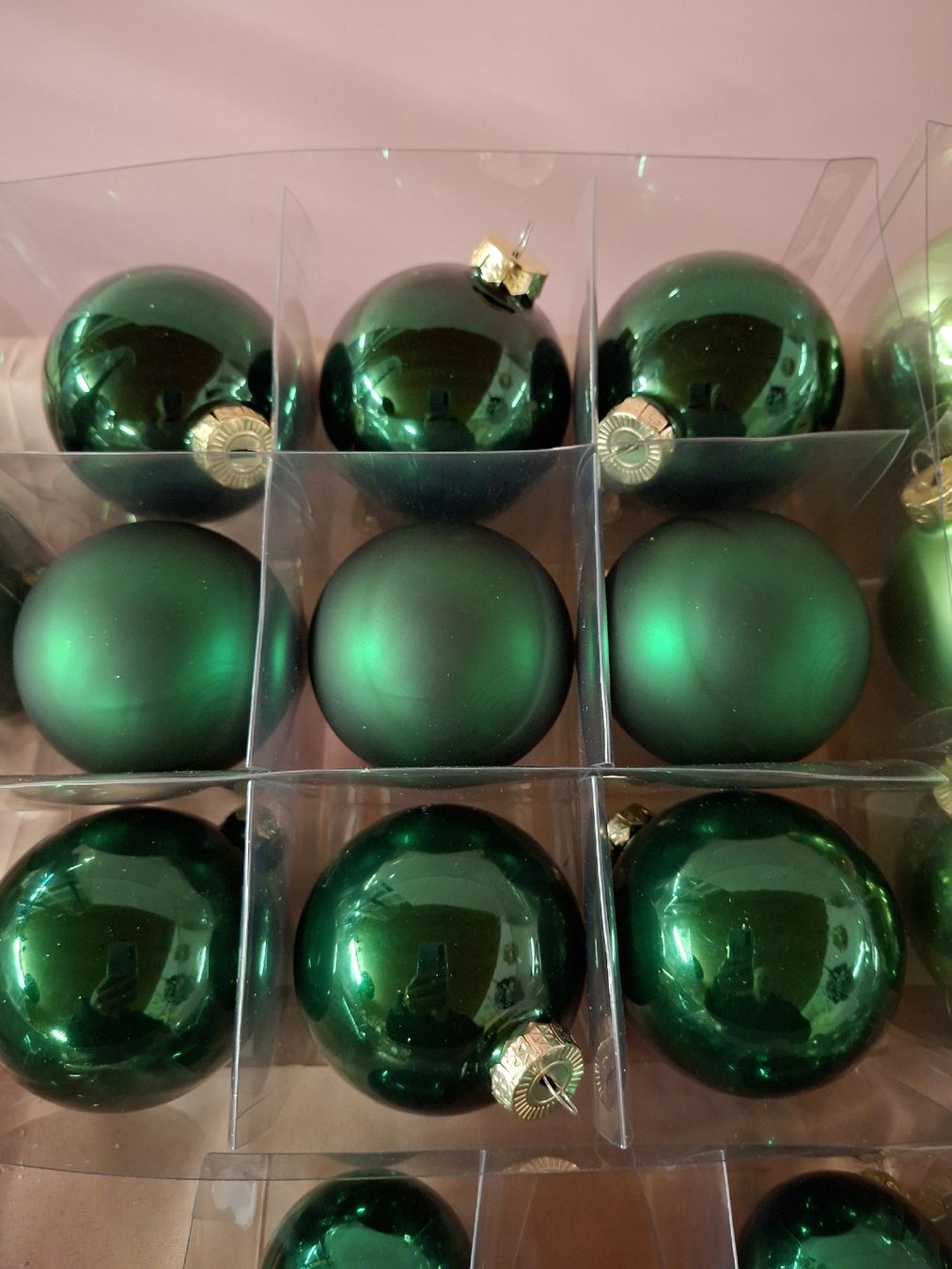 Alle Dekorationen: neu: 35 Weihnachtskugeln grün mit Baumspitze Glas – Neu und originalverpackt aus Nassen von verrueckt 1