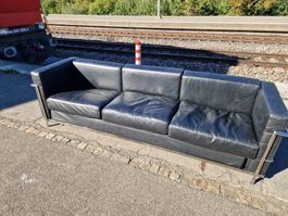 Ledersofa im Stil bekanntester  Architekt Schweiz - 09/19
