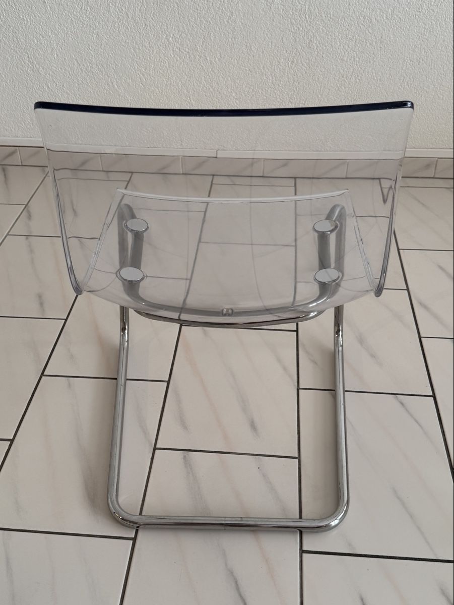 Ikea Chaises: Stuhl transparent/verchromt – D'occasion à Hüttikon par Danone2 2