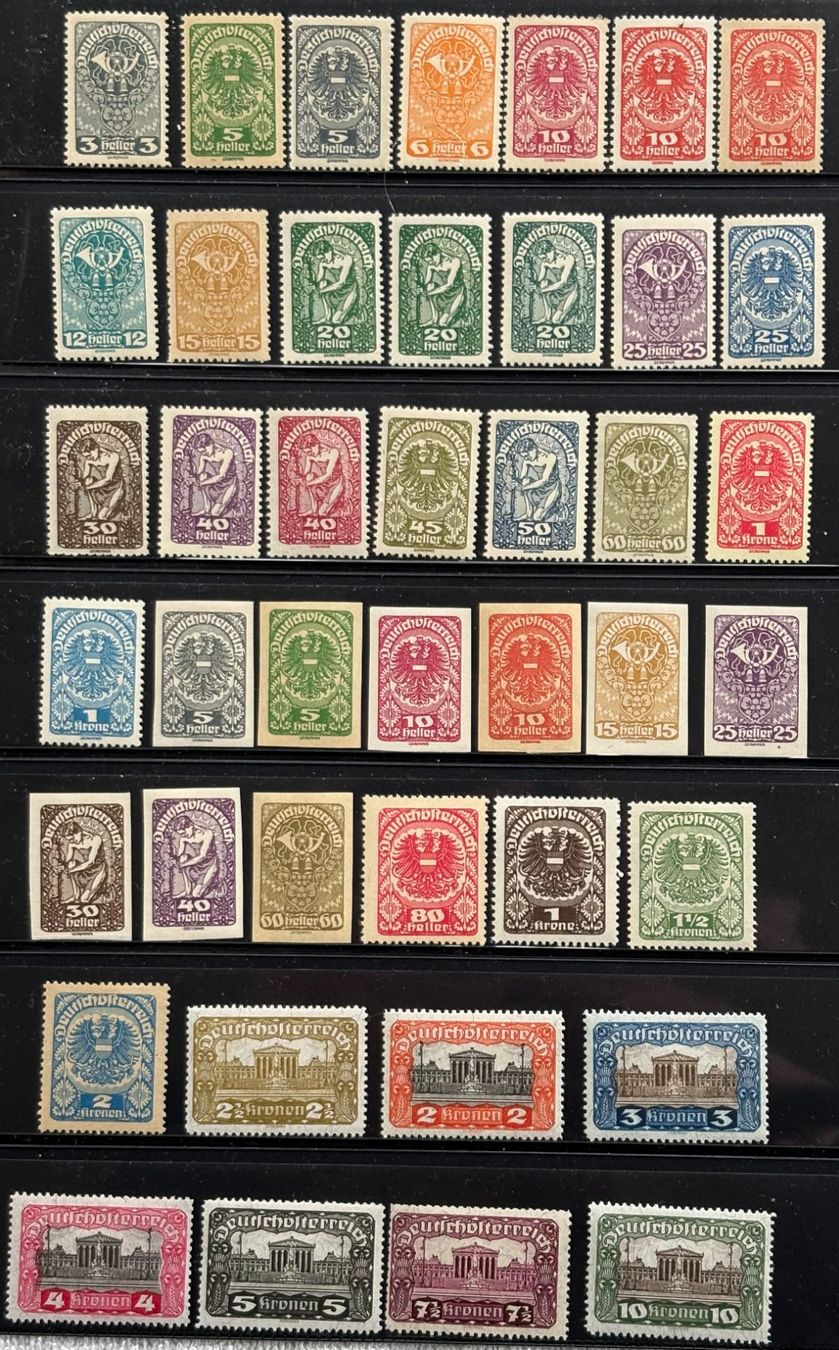 Alle Briefmarken: LOT DEUTSCH-ÖSTERREICH POSTFRISCH – Gebraucht aus Ostermundigen von Wyatt-Earp 1