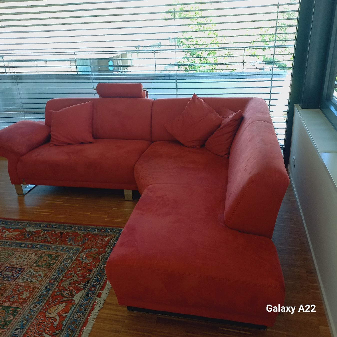 Divani: Gemütliches Ecksofa in tollem Rot – Usato da Reinach BL venduto da teb_qx27