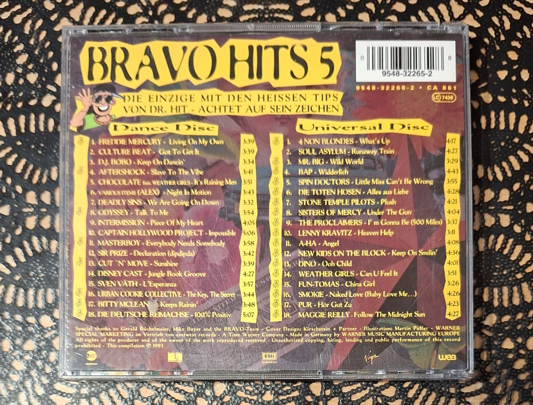 CD: Bravo Hits 5, Doppel CD, 1993, 2CD Hit Compilation, Sampler – Usato da Amriswil venduto da Celini3 1