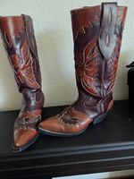 botte en cuir vèritable