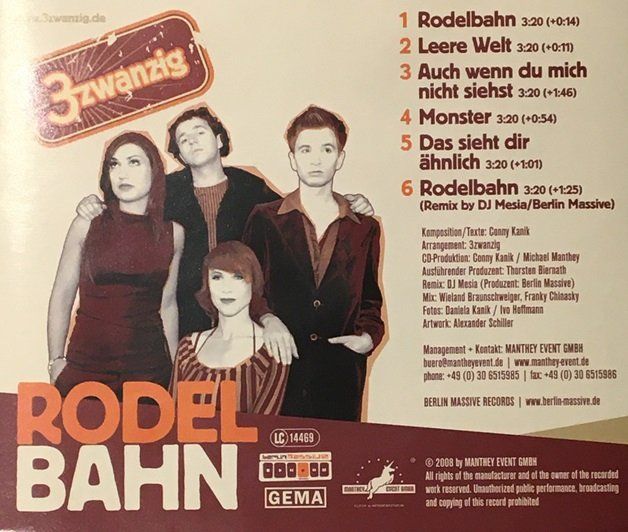 CDs: 3zwanzig - Rodelbahn – D'occasion à Grüningen par azulverde 1