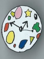 Bunte Uhr, Pin