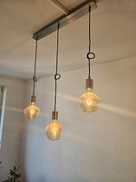 IKEA Pendelleuchte mit 3 Dekoleuchtmitteln  Edelstahl