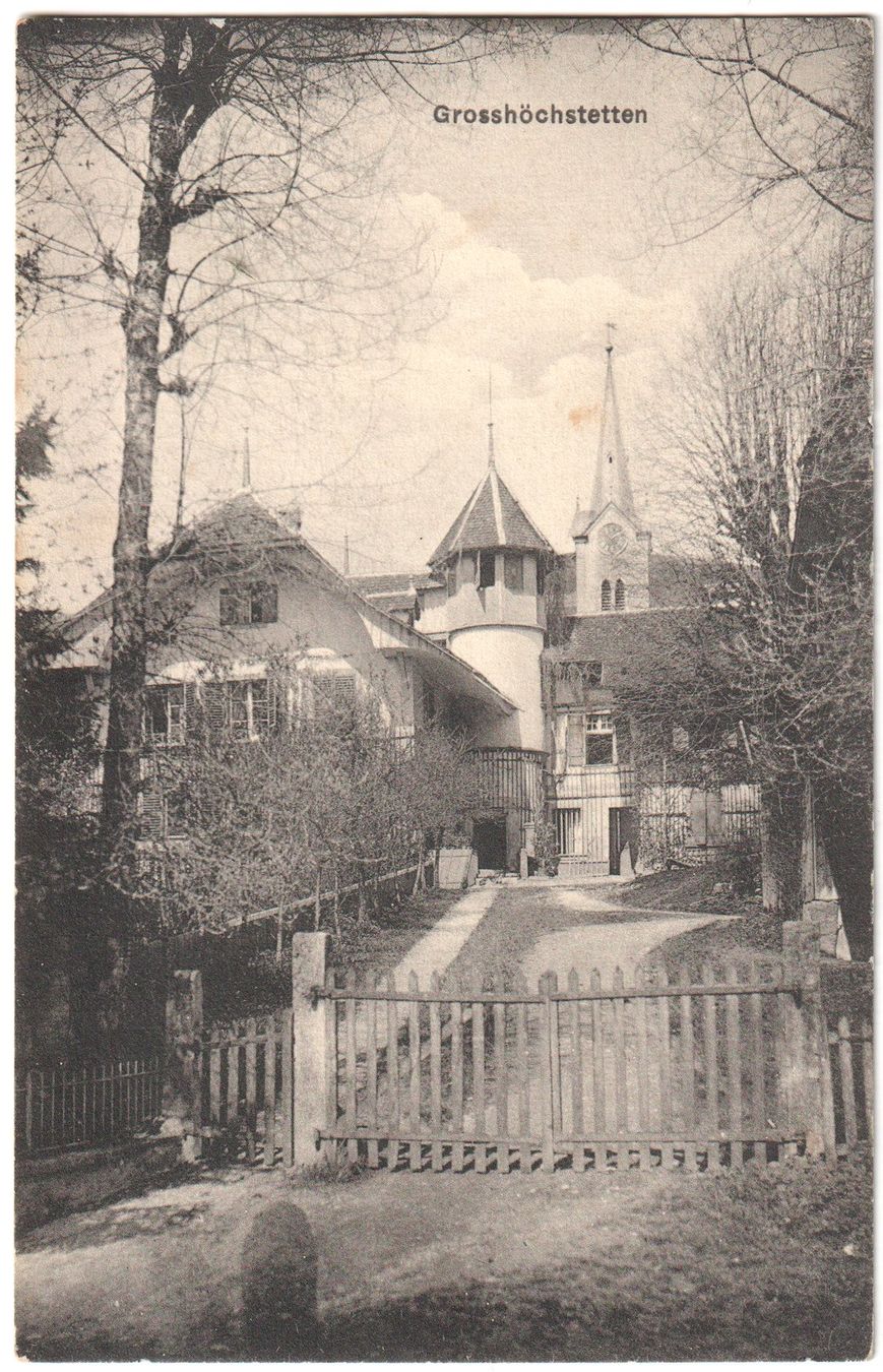 Ansichtskarten: GROSSHÖCHSTETTEN: Dorfpassage 1918 – Gebraucht aus Engelburg von Swisscards
